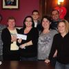 Permalink to: Chase the Ace - WINS BIG! Far left – Angela Hourie (executive) Betty Roe (president) Kora-Lee Thornsteinson receiving the cheque and family members in attendance.